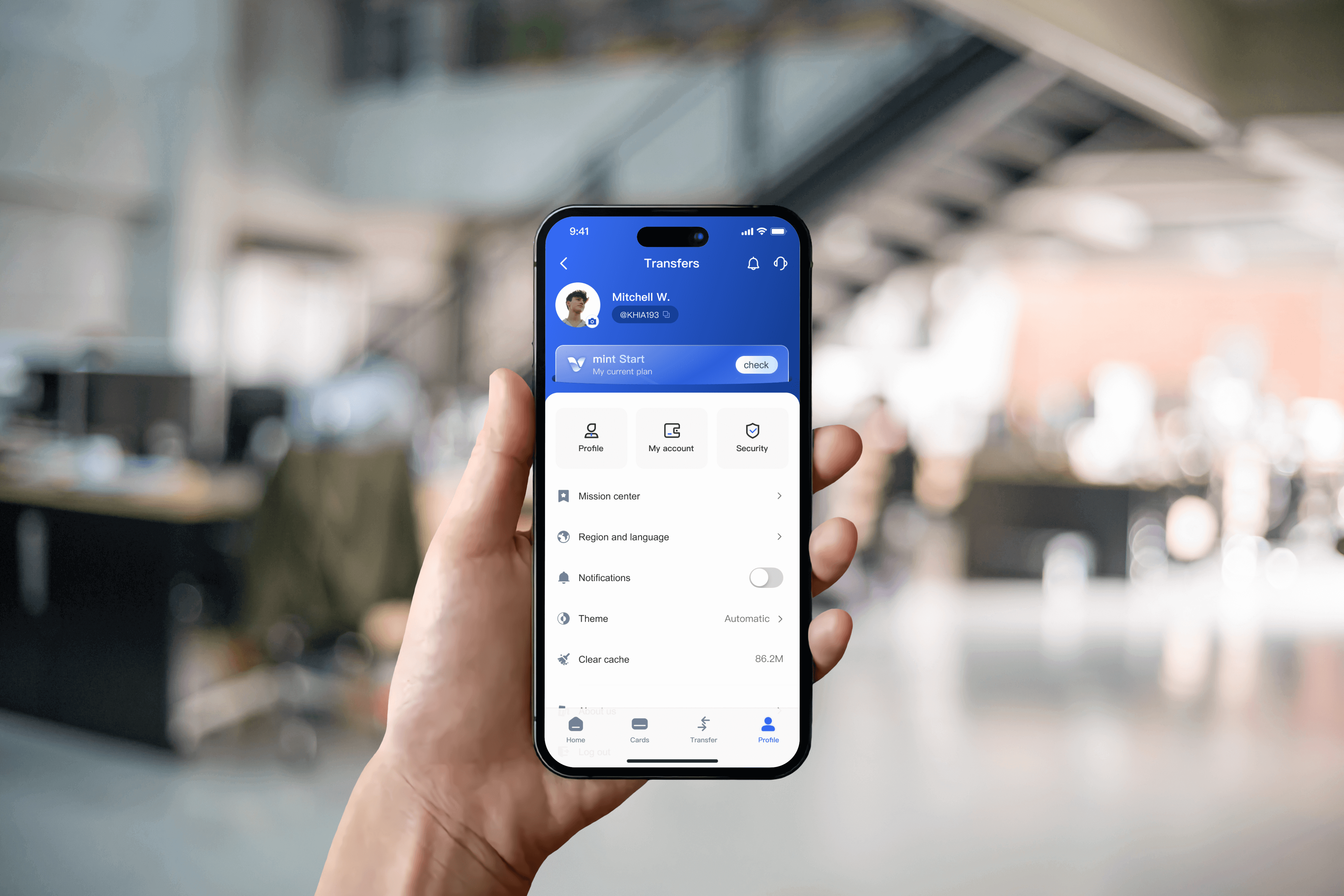 Mint App Interface